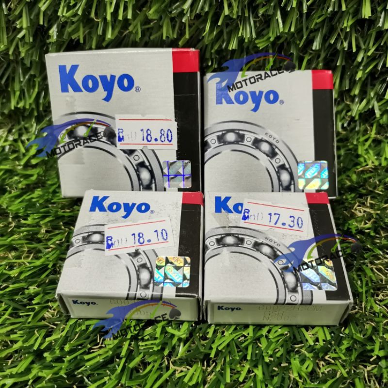 KOYO BALL BEARING JAPAN 6002 2RSCM, 6003 2RSCM, 6303 2RSCM & 6202 2RSC3