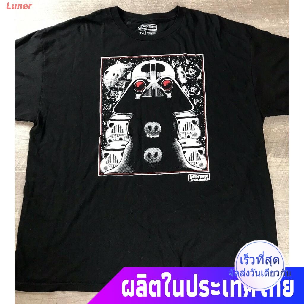 Luner ANGRY BIRDSเสื้อยืดยอดนิยม เสื้อยืด Angry Birds Star Wars ไซส์ XXL ANGRY BIRDS Popular T-shirt