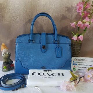 กระเป๋า COACH รุ่น Mercer Satchel 30 In Grain Leather 57690/Lapis