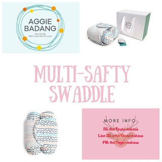 ผ้าห่อตัวกันสะดุ้ง พร้อมหมอนข้าง Multi Safty Swaddle