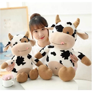 ตุ๊กตาน้องวัว น่ารัก ขนนุ่มๆ ตุ๊กตาหมอนลายวัว🐮พร้อมส่งค่ะ🐮