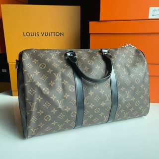 LOUIS VUITTON KEEPALL 45CM 💛 งานออริสวยมากๆ ขนาด45cm ทำจากหน้งเเท้ถ่ายจากสินค้าจริง100% |