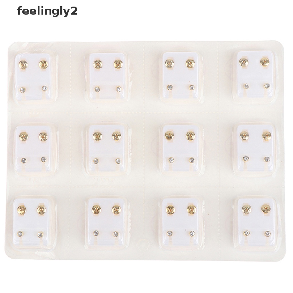 [feel] 12 คู่ แพทย์ ต่างหู เครื่องมือเจาะหู เหล็กผ่าตัด เครื่องประดับต่างหู