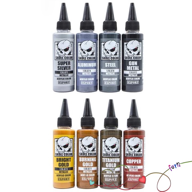 SKULL COLOR สีอะคริลิค ผสมสำเร็จ 60 ml
