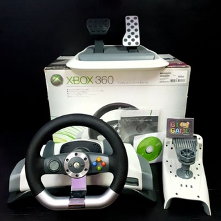 Xbox 360 Wireless Racing Wheel WithForce Feedback Boxed 🎮 JAPAN 🇯🇵95%