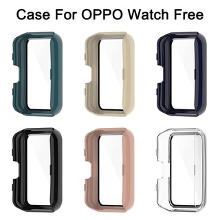 เคสป้องกันหน้าจอ สําหรับ OPPO Watch Free กรอบแข็ง กระจก สมาร์ทวอทช์ ฟิล์มป้องกัน สําหรับ OPPO Watch ฟรีอุปกรณ์เสริม