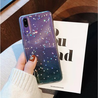 Starry sky Samsung Galaxy J4+ J6+ J6 A6 plus A8 A8+ 2018 เคสโทรศัพท์มือถือ เอกจักรวาล soft shell เคสป้องกัน