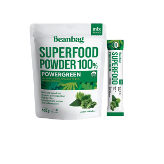 ORGANIC POWER GREEN ผงพาวเวอร์ กรีน BEANBAG SUPERFOOD