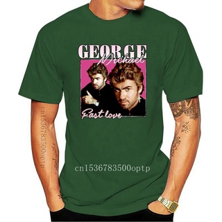 ขายดี เสื้อยืดลําลอง แขนสั้น พิมพ์ลาย George Michael สไตล์วินเทจ เรโทร สีดํา Gh18 Tee FGohof38AKchbl74S-5XL