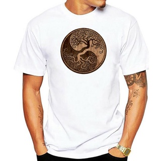 เสื้อยืดพิมพ์ลายแฟชั่น ใหม่ เสื้อยืดลําลอง แขนสั้น คอกลม พิมพ์ลาย Tree Of Life Yin Yang ทรงหลวม แฟชั่นฤดูร้อน สําหรับผู้
