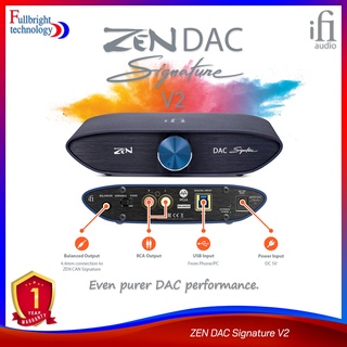 iFi Audio ZEN DAC Signature V.2 DAC ตั้งโต๊ะ รองรับ 32-bit/384kHz รับประกันศูนย์ไทย 1 ปี