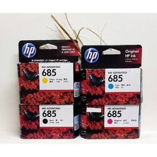 📌Hp inkjet 685 มีสีฟ้า,แดง,เหลือง,ดำ♦กล่องไม่สวย♦พร้อมส่งค่ะ