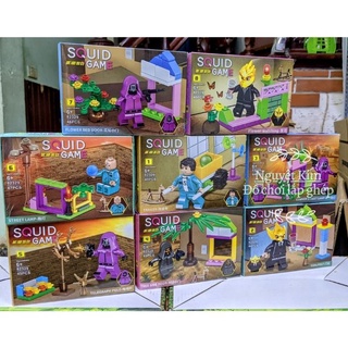 Mega Toys ชุดตัวต่อ ตัวต่อ 82329 squid game 44ชิ้น - 46ชิ้น