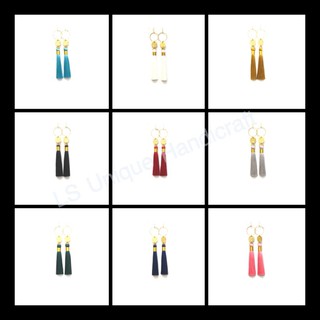 Earring single tassel barss