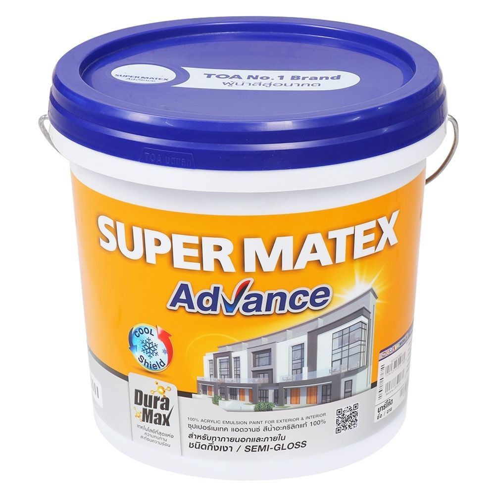 สีน้ำทาภายนอก TOA SUPERMATEX BASE B กึ่งเงา 2.5GL