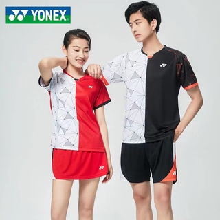 Yonex เสื้อยืดลําลอง แขนสั้น ระบายอากาศ แห้งเร็ว สําหรับผู้ชาย และผู้หญิง เหมาะกับการเล่นแบดมินตัน