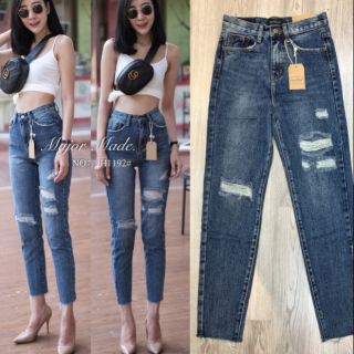 JH1192#มีS-XL#ยีนส์ทองบอย#jeans house