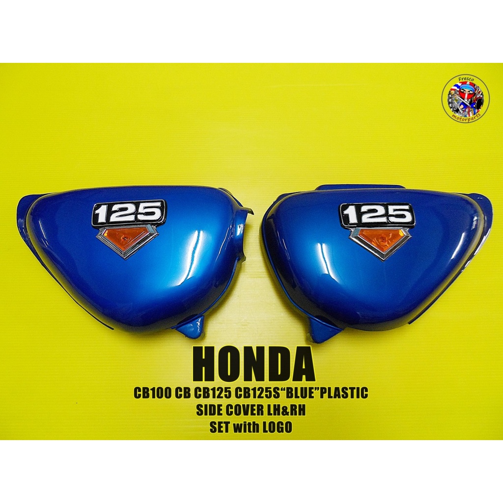 HONDA CB100 CB100K2 CB100K3 CL100 CB125S SIDE COVER LH&RH Blue ฝากระเป๋าข้างซ้ายและขวา สีฟ้าบรอนซ์