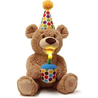 GUND Happy Birthday Teddy Bear Bear Animated Plush Toy ของเล่นตุ๊กตาหมีเท็ดดี้ สุขสันต์วันเกิด สําหรับเด็ก