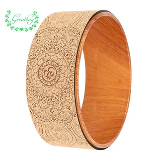 Yoga Wheel Back Wheel Yoga Roller Cork Yoga Wheel Wood