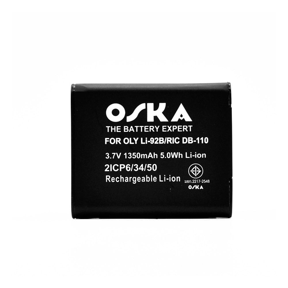 OSKA Camera Battery For OLYMPUS Li-92B / Li-90B / RICOH DB-110