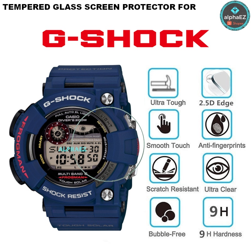 Casio G-Shock GWF-1000NV-2 FROGMAN Series 9H ฟิล์มกระจกนิรภัยกันรอยหน้าจอ GWF1000