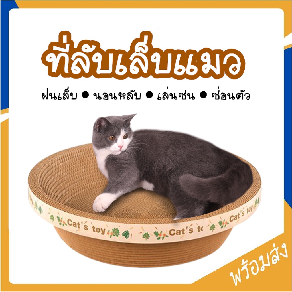 MITI4 พร้อมส่ง ที่ฝนเล็บแมว ที่ลับเล็บแมว ที่นอนแมว แบบลับเล็บได้ ฝนเล็บแมว ของเล่นแมว ของใช้สัตว์เลี้ยง COD MIP0083