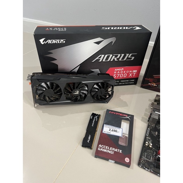 Aorus RX5700XT 8 GB (สินค้ามือสอง/ผ่อนชำระได้)