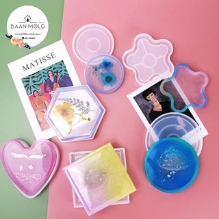 (พร้อมส่ง) แม่พิมพ์ซิลิโคน พิมพ์เรซิ่น พิมพ์กระถางปูน แม่พิมพ์ถาดรองแก้ว