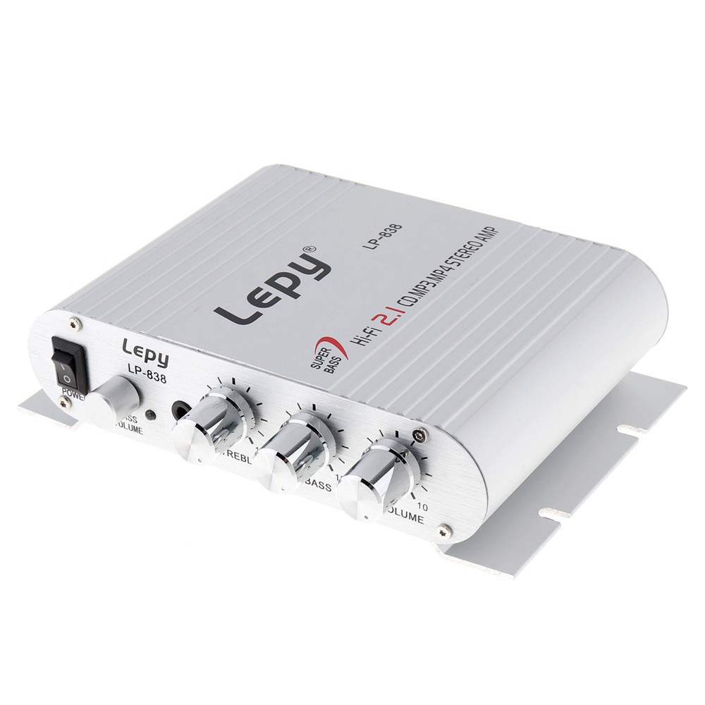 มินิเพาว์เวอร์แอป์ 20 วัตต์ 20W 12V Mini Hi-Fi Amplifier Booster Radio MP3 Stereo for Car Motorcycle