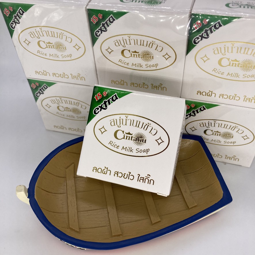 (ของแท้100％ 1แพค 12ก้อนคุ้มมากจ้า)สบู่น้ำนมข้าว หน้าใส สบู่ในตำนาน ขนาด 65กรัม