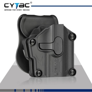 ซองโพลิเมอร์ ยี่ห้อ Cytac รุ่น Mega-Fit ของแท้ สำหรับคอมแพค (Compact) และ ซับคอมแพค (Sub-Compact) มาพร้อมแผ่นยึดเข็มขัด.