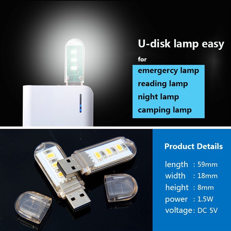 โคมไฟ LED 3 ดวง พอร์ต USB แบบพกพา สําหรับอ่านหนังสือ คอมพิวเตอร์ ราคา ถูกที่สุด ดีลบีเคเค แกลเลอรีภาพที่ 9
