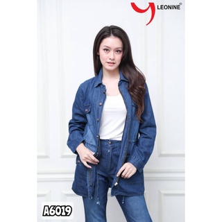 เสื้อคลุมแขนยาวแต่งกระดุมแบบซ่อนจัดส่งฟรี