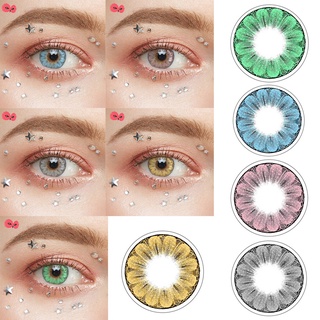 สุภาพสตรี ผู้ชาย Unisex 0 องศาสีน่ากลัวคอนแทคเลนส์รายปีใช้เลนส์ 14.5mm