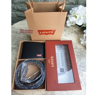 LEVI’S REAL LEATHER BELT &amp; WALLET VALUE PACK แท้💯%🇺🇸🇺🇸