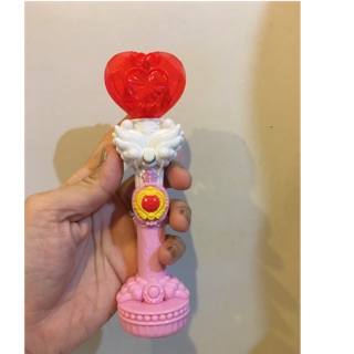 คฑา Sailormoon ของแท้ Mcdonald 💯คฑาเจ้าหญิง กดปุ่มแล้วหัวใจสีแดงหมุนได้