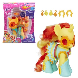 Hasbro โมเดลฟิกเกอร์ My Little Pony Rainbow Series Pinkie Pie Rainbow Dash Princess Cadence Sunset Shimmer ของเล่นสําหรับเด็ก