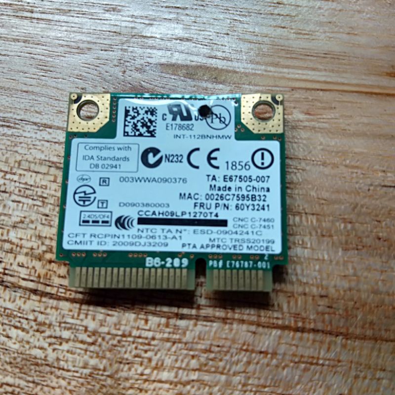 WIfi แล็ปท็อป Lenovo T410 T410s T410p intel