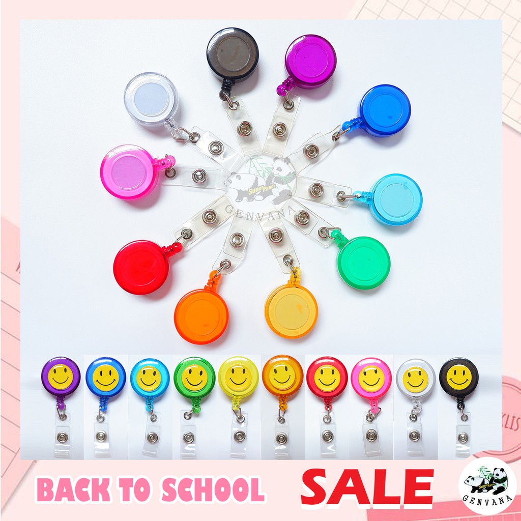 โยโย่ติดบัตร 11สี 2แบบ เลือกสี/ลายได้ (695 N) โยโย่ห้อยบัตร ห้อยบัตรพนักงาน โยโย่คล้องบัตร