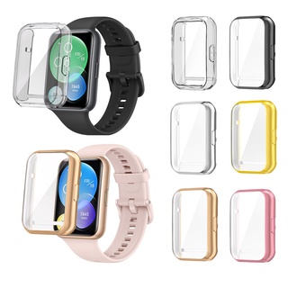 เคส TPU สําหรับ Huawei Watch Fit2 fit 2 สมาร์ทวอทช์ เคลือบเงา บางเฉียบ