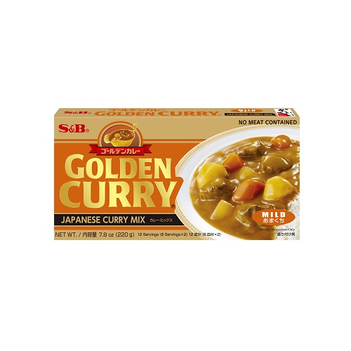 S&B GOLDEN CURRY SAUCE เครื่องแกงกะหรี่ก้อนญี่ปุ่น 198g