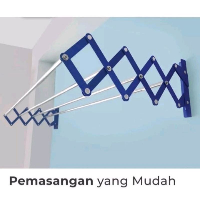 FOLDING WALL CLOTHING RACK