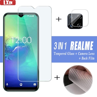 3 In 1 Clear Glass Screen Realme 8 Pro 7 Pro C11 C15 C25 C12 C3 C2 6i 6Pro 5i 5Pro XT OPPO A15 A15S A54 A94 A12 A5S A3S A92 A52 A9 2020 Reno 6 5G Reno5