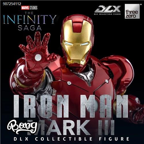 เตรียมจัดส่ง₪┇【Bang】Pre-sale THREEZERO Marvel DLX Iron Man MARK3 7-inch light-emitting figure