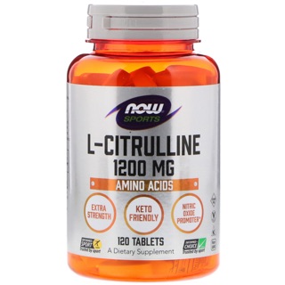 🇺🇸pre order 💥NOW Sports Nutrition, L-Citrulline, Extra Strength 1200 mg, 120 Tablets