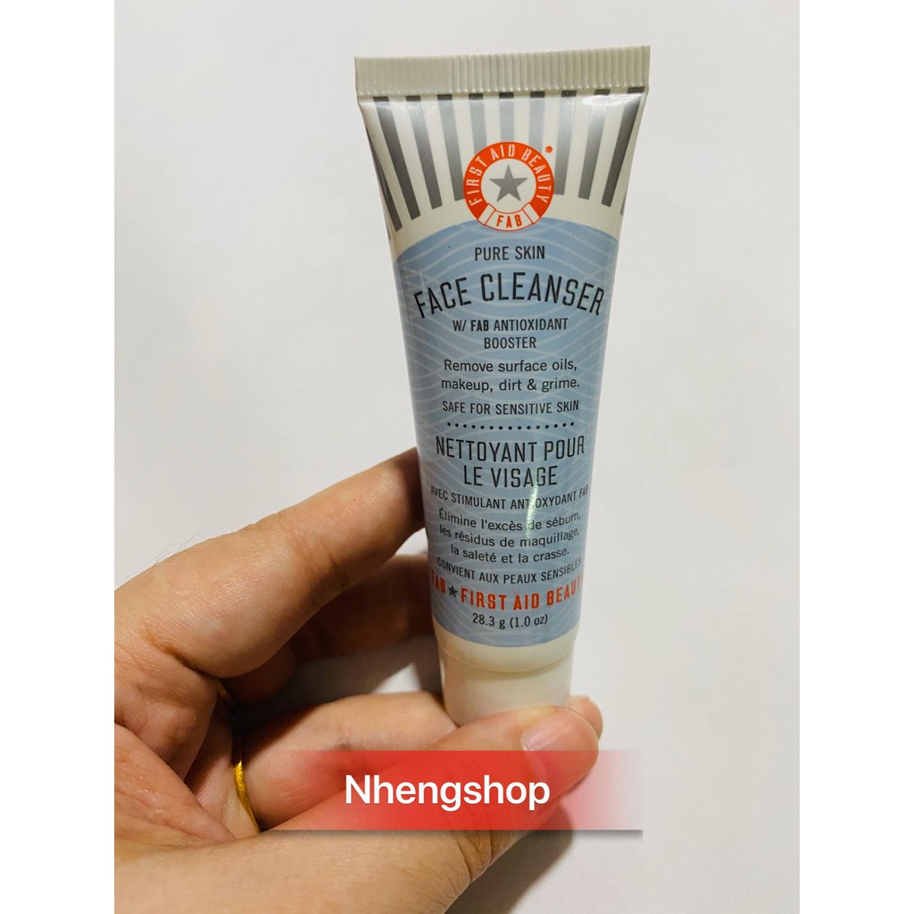 [2ml / 28.3 / 56.7G ] FAB FIRST AID BEAUTY PURE SKIN FACE CLEANSER