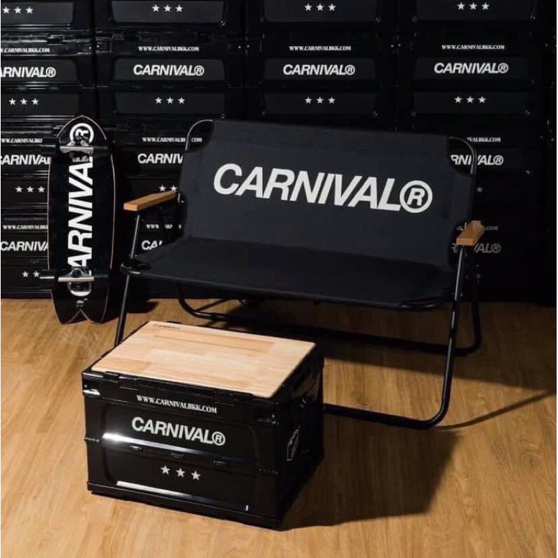 CARNIVAL® x Tower Box (กล่องเก็บของพร้อมท็อปไม้)