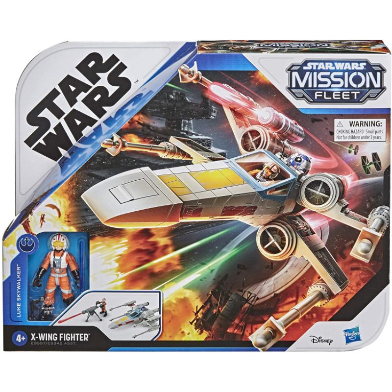 Star Wars Mission Fleet Stellar Class Luke Skywalker X-wing Fighter 2.5-Inch-Scale Figure and Vehicl