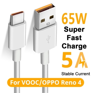 65 W สายเคเบิ้ล Usb C 6 . 5 A Fast Charging Type - C สําหรับ Oppo Realme X5 6X50 X3X5 Pro X50M X50T V5 C3